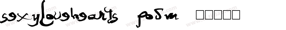 SexyLoveHearts-PoDm字体转换