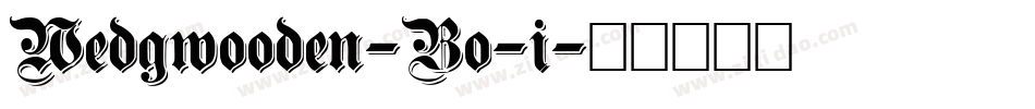Wedgwooden-Bo-i字体转换