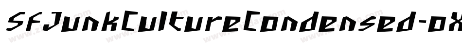 SfJunkCultureCondensed-oXvq字体转换 SfJunkCultureCondensed-oXvq字体转换