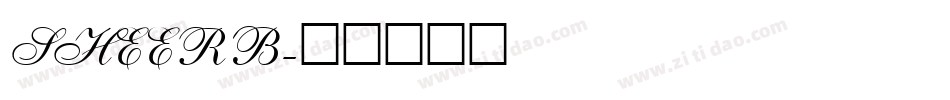 SHEERB字体转换