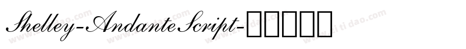 Shelley-AndanteScript字体转换