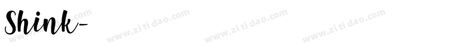 Shink字体转换