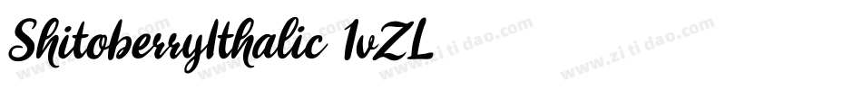 ShitoberryIthalic-1vZL字体转换