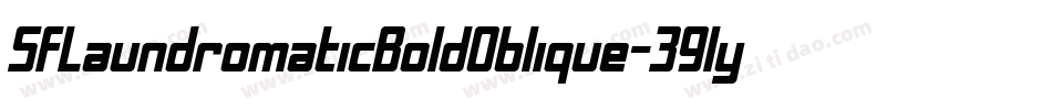 SfLaundromaticBoldOblique-39ly字体转换