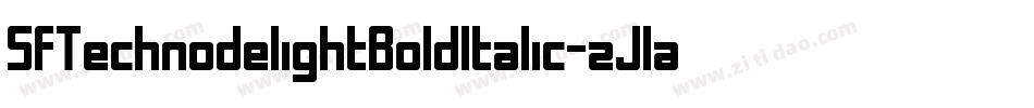 SfTechnodelightBoldItalic-zJla字体转换 SfTechnodelightBoldItalic-zJla字体转换