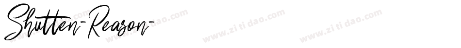 Shutten-Reason字体转换