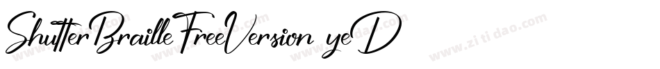 ShutterBrailleFreeVersion-yeD2字体转换