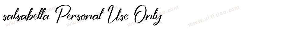 salsabella-Personal-Use-Only-2字体转换