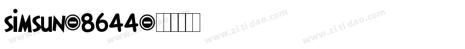 simsun-8644字体转换