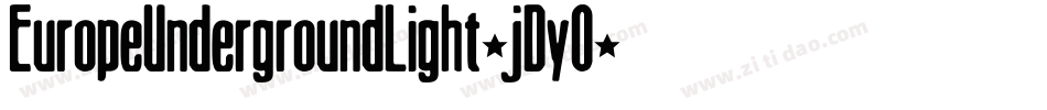 EuropeUndergroundLight-jDy0字体转换