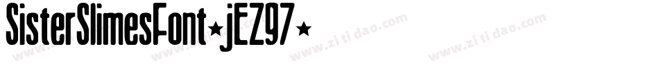 SisterSlimesFont-jEZ97字体转换