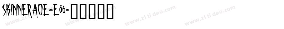 SkinnerAoe-e86字体转换