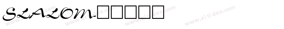 SLALOM字体转换