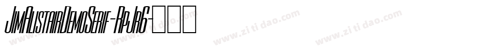 JimAlistairDemoSerif-RpJr6字体转换