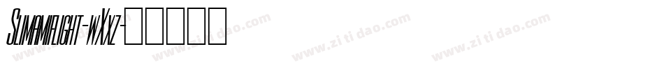Slimamiflight-wXxz字体转换