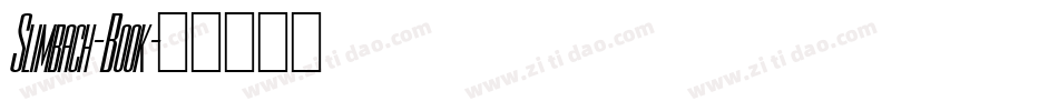 Slimbach-Book字体转换