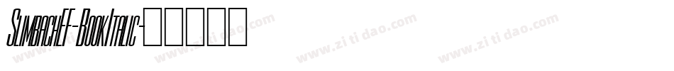 SlimbachEF-BookItalic字体转换