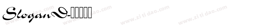 SloganD字体转换