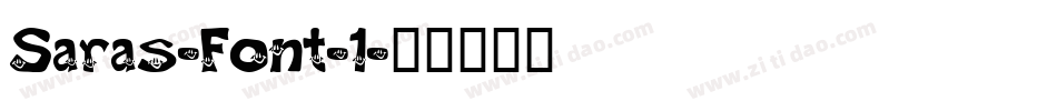 Saras-Font-1字体转换
