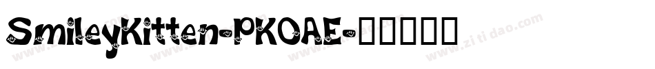 SmileyKitten-PKOAE字体转换