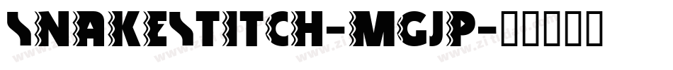 Snakestitch-mGjP字体转换