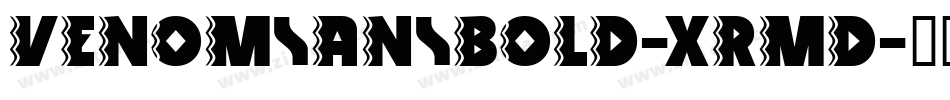 VenomSansBold-XRmd字体转换