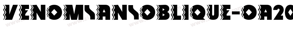 VenomSansOblique-oA20字体转换