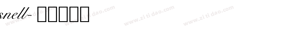 snell字体转换