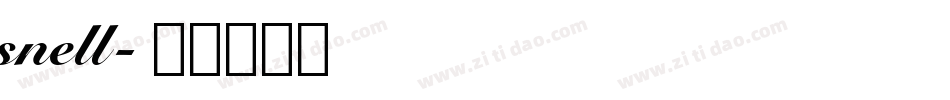 snell字体转换