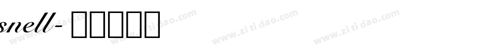snell字体转换