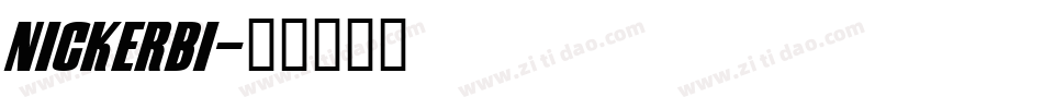NICKERB1字体转换
