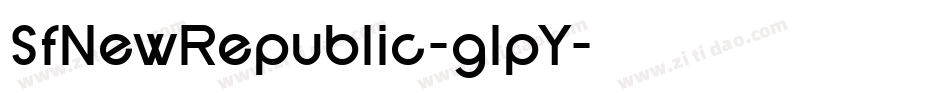 SfNewRepublic-glpY字体转换 SfNewRepublic-glpY字体转换