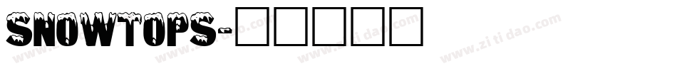 SNOWTOPS字体转换