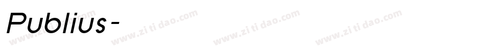 Publius字体转换