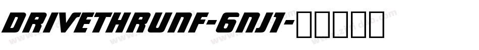 DriveThruNf-6nj1字体转换