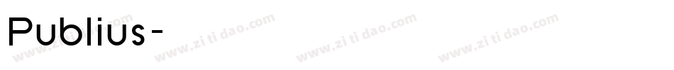Publius字体转换