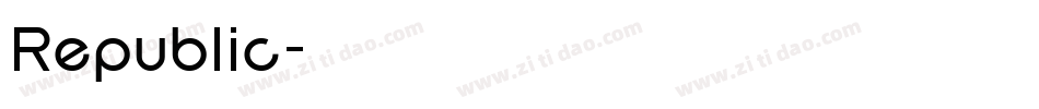 Republic字体转换