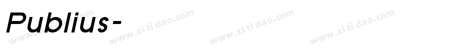 Publius字体转换