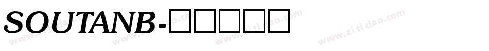SOUTANB字体转换