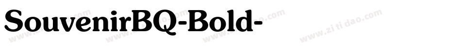 SouvenirBQ-Bold字体转换