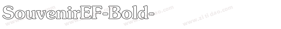 SouvenirEF-Bold字体转换