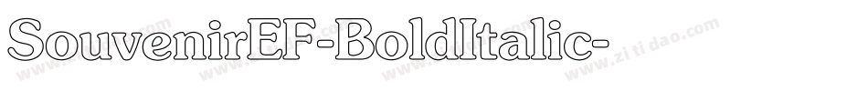 SouvenirEF-BoldItalic字体转换
