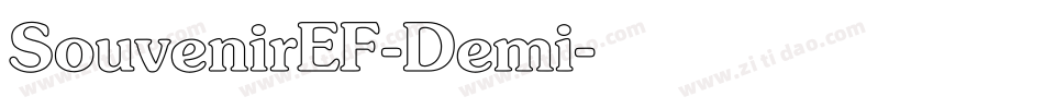 SouvenirEF-Demi字体转换