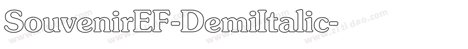 SouvenirEF-DemiItalic字体转换