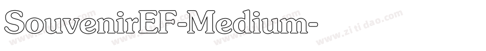 SouvenirEF-Medium字体转换