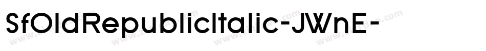 SfOldRepublicItalic-JWnE字体转换