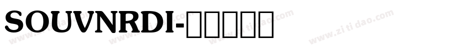 SOUVNRDI字体转换