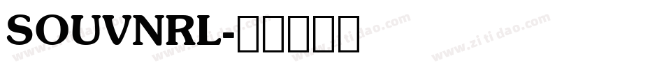 SOUVNRL字体转换