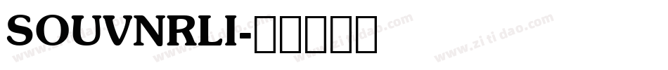 SOUVNRLI字体转换