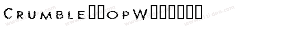 Crumble-4opW字体转换